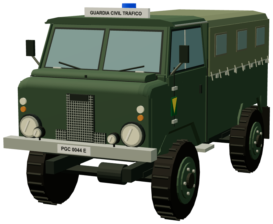 Guardia Civil Santana 1300 Forward Control — front three-quarter render