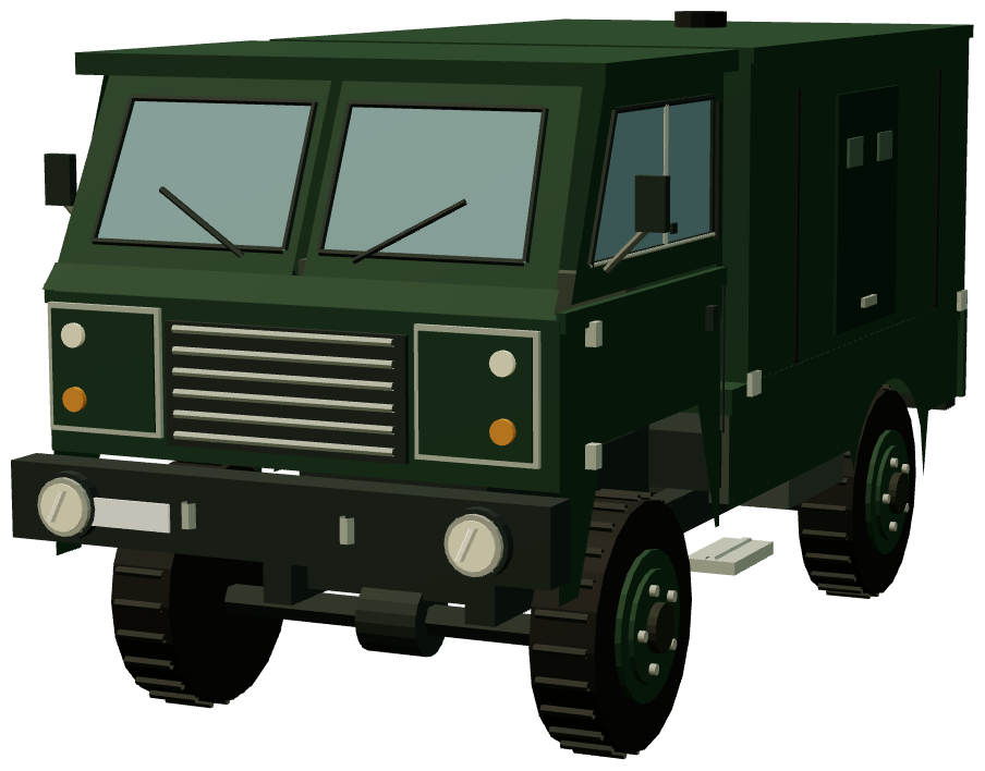 Guardia Civil Santana 2000 Anti-Terrorist Vehicle — front three-quarter render