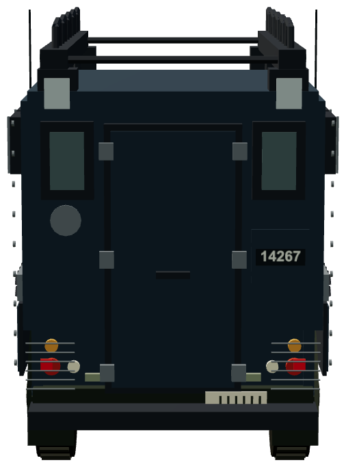 Guernsey Police Armoured 110 — rear render