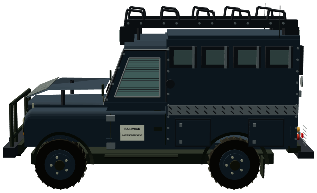 Guernsey Police Armoured 110 — side render
