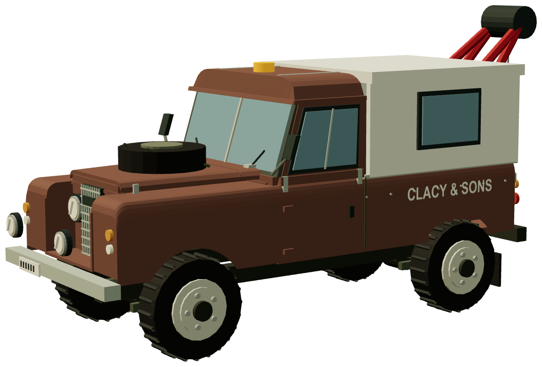 Harvey Frost recovery Land Rover — three-quarter render
