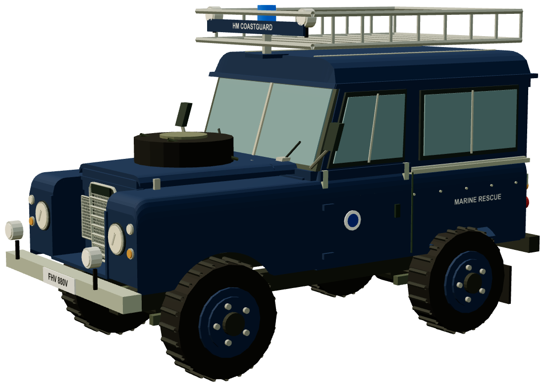 HM Coastguard Fleetwood Series III 88 — three-quarter render