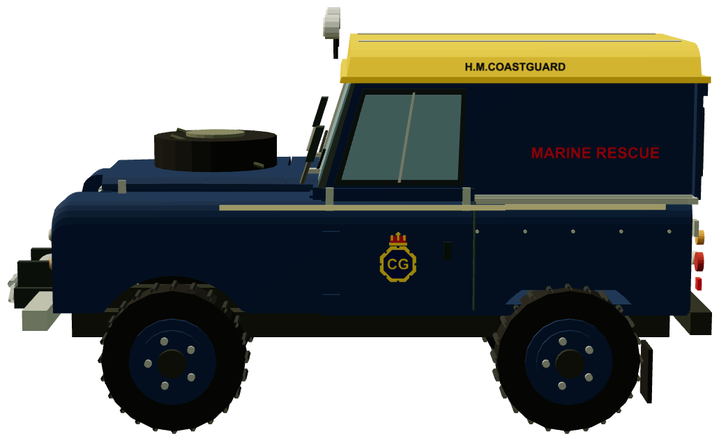 HM Coastguard Series III 88 Hard Top — side render