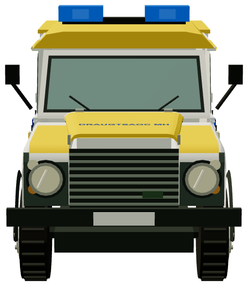 HM Coastguard SAR Defender 130 — front render