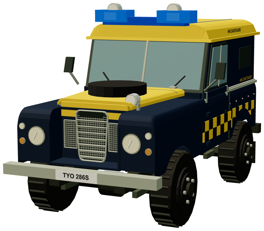 HM Coastguard Cliff Rescue Series III 88 — front three-quarter render