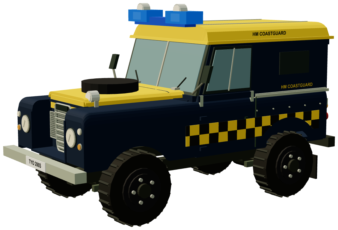 HM Coastguard Cliff Rescue Series III 88 — three-quarter render