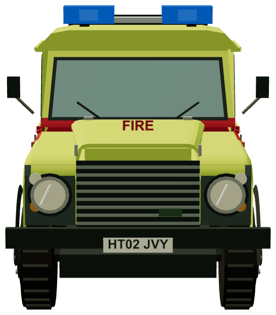 Invicta Helipad Fire Defender — front render