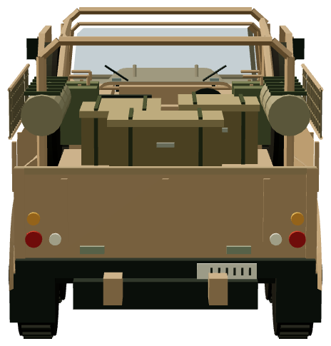 LRPV 6×6 — rear render