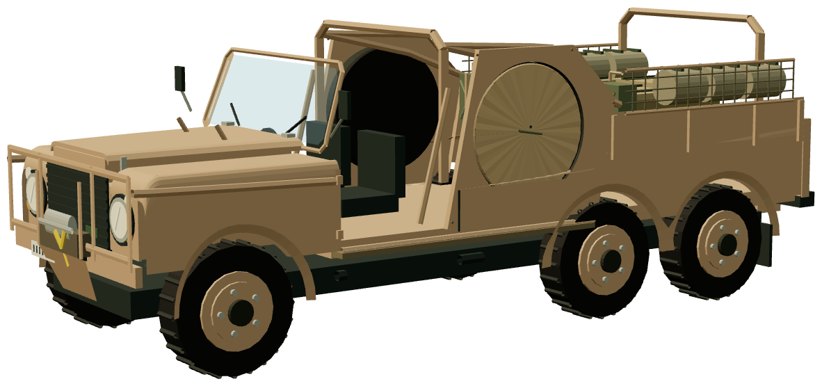 LRPV 6×6 — three-quarter render