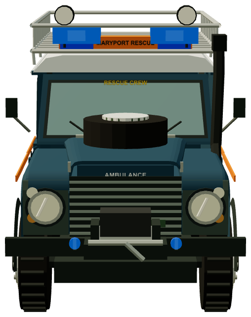 Maryport Inshore Rescue Defender 110 — front render