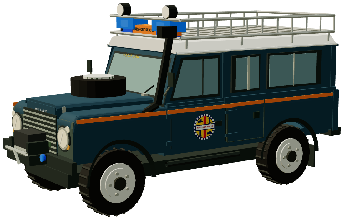 Maryport Inshore Rescue Defender 110 — three-quarter render
