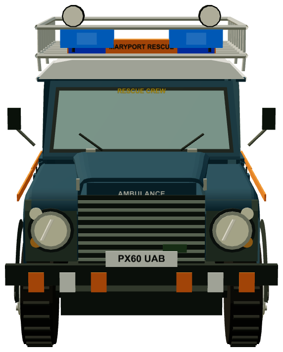 Maryport Inshore Rescue Defender 90 — front render
