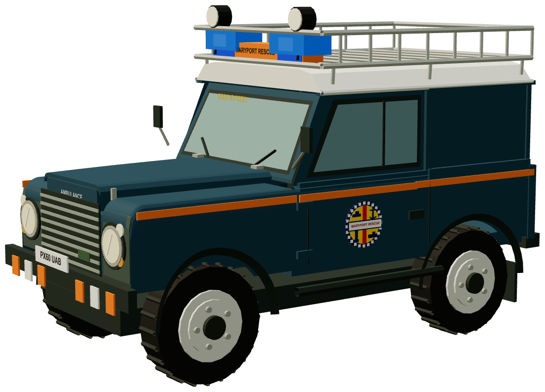 Maryport Inshore Rescue Defender 90 — three-quarter render