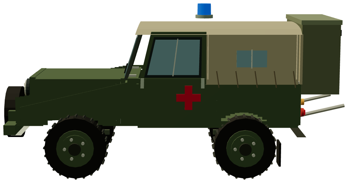 Minerva Field Ambulance — side render