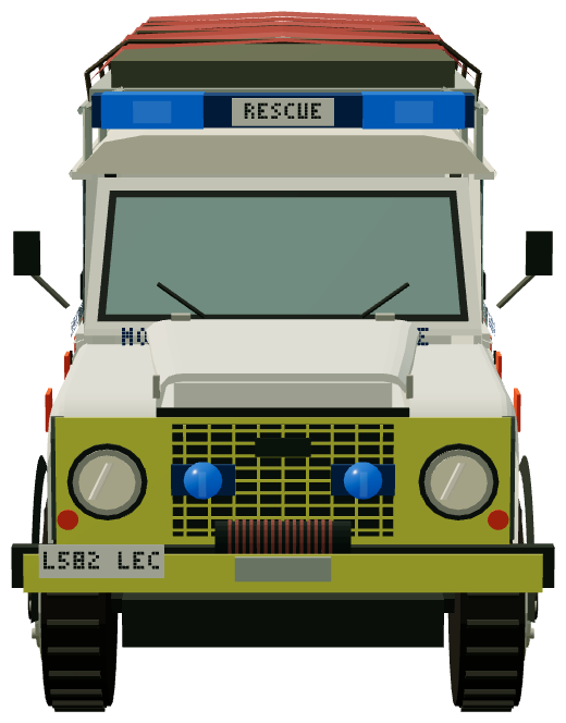 Mountain Rescue Defender 110 — front render