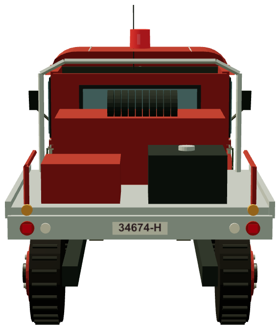 NSW Bush Fire Brigade Tanker — rear render