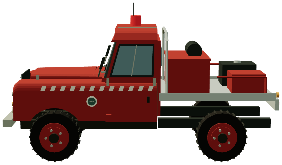 NSW Bush Fire Brigade Tanker — side render