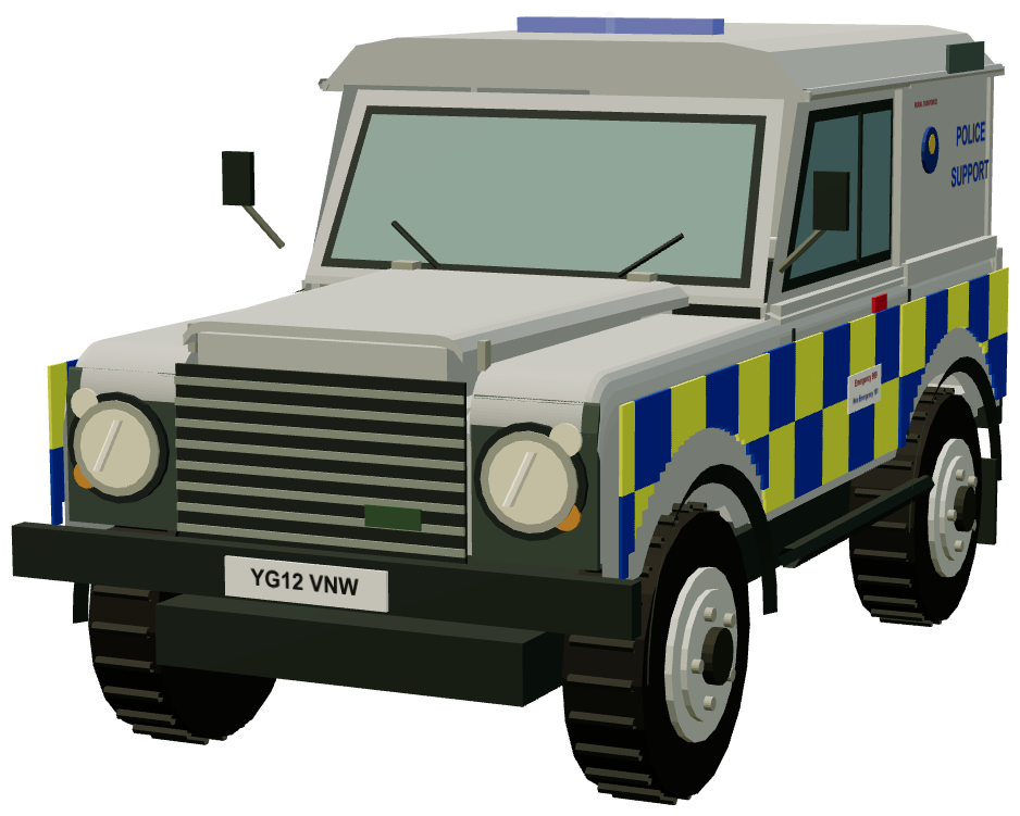 North Yorkshire Police Rural Task Force Defender — front three-quarter render