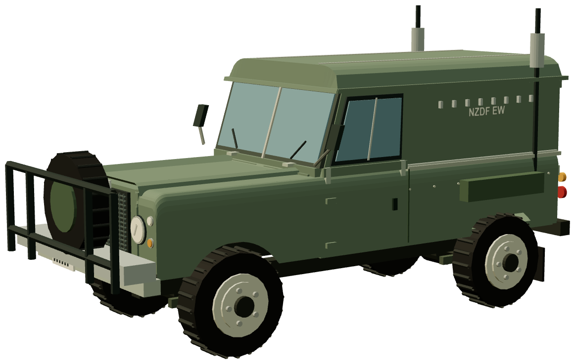 New Zealand Stage 1 electronic-warfare vehicle — three-quarter render