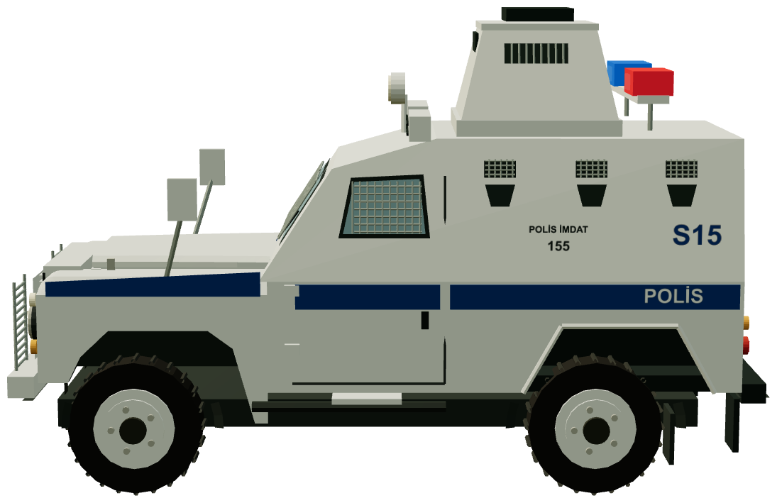 Otokar Akrep Police — side render