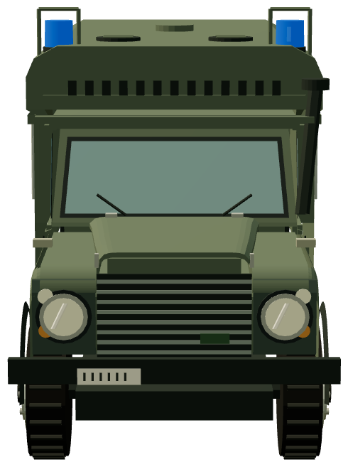 Otokar Defender Ambulance — front render