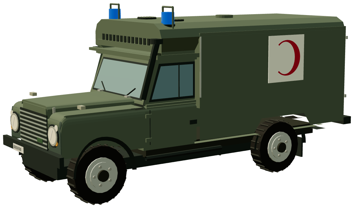 Otokar Defender Ambulance — three-quarter render