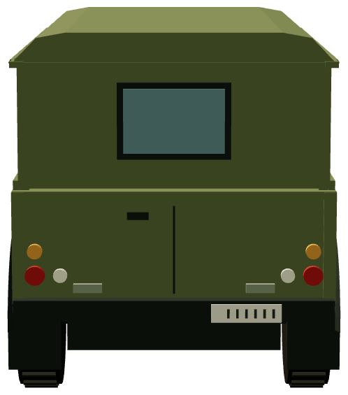 Perentie 4×4 Hard Top — rear render