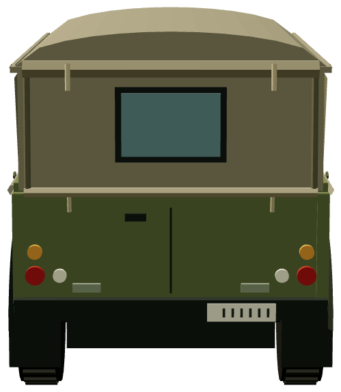 Perentie 4×4 Canvas — rear render