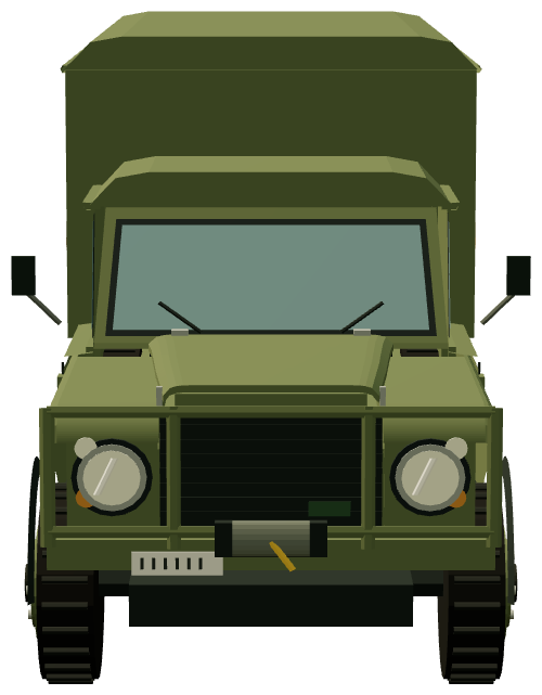 Perentie 6×6 Hard Top — front render
