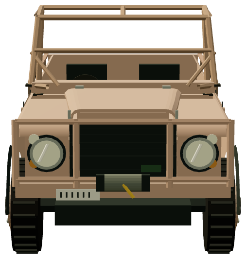 Perentie 6×6 Oman Logistics Vehicle — front render