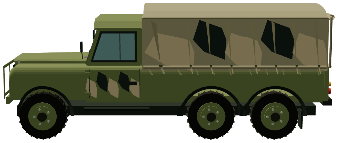 Perentie 6×6 Canvas — side render