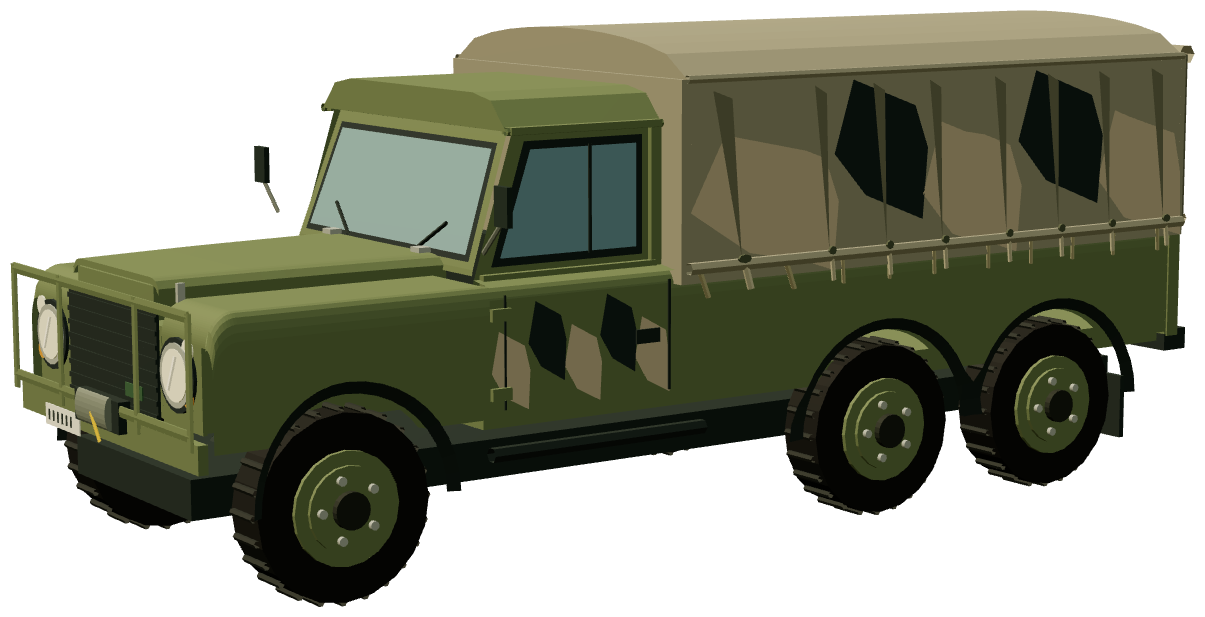 Perentie 6×6 Canvas — three-quarter render