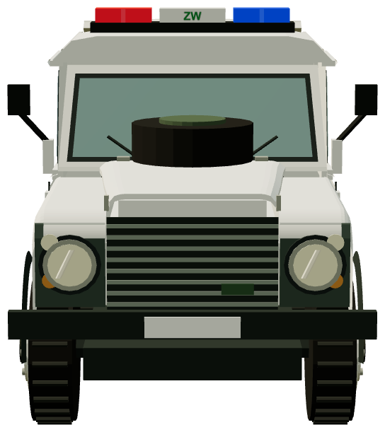 PKW UNIFIL Zandarmeria Wojskowa Defender 110 — front render
