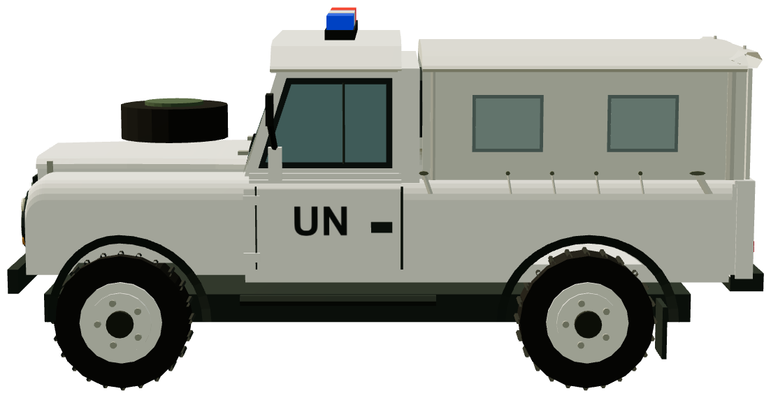 PKW UNIFIL Zandarmeria Wojskowa Defender 110 — side render