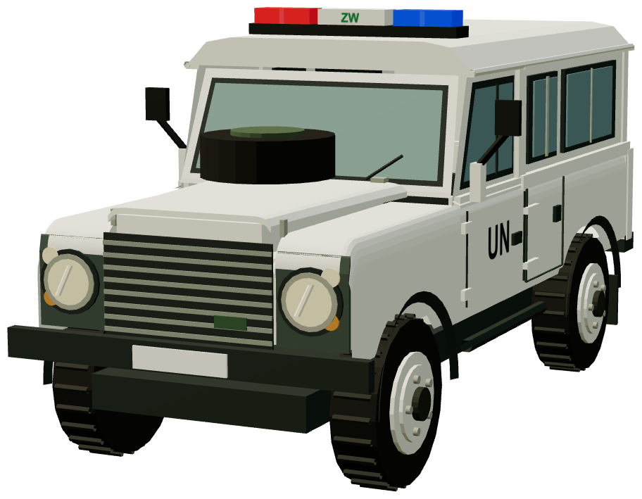 PKW UNIFIL Zandarmeria Wojskowa Defender 110 Station Wagon — front three-quarter render
