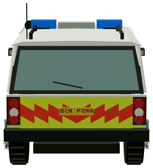 Cheshire Police Range Rover — rear render