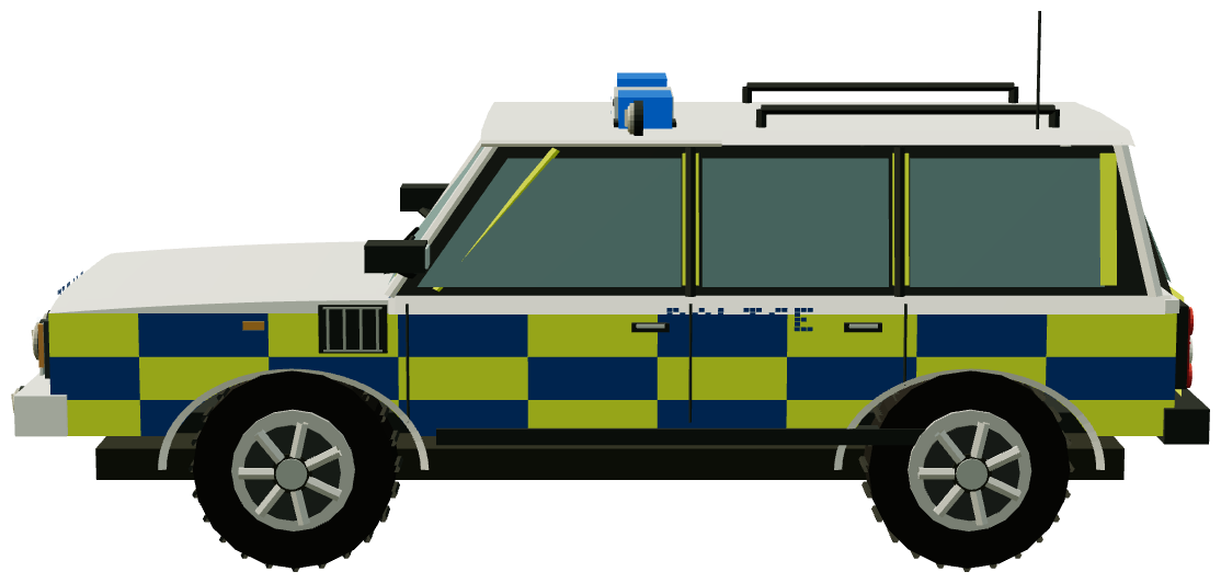 Cheshire Police Range Rover — side render
