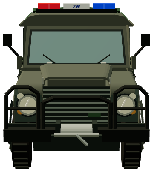 Żandarmeria Wojskowa Defender 110 Soft Top — front render