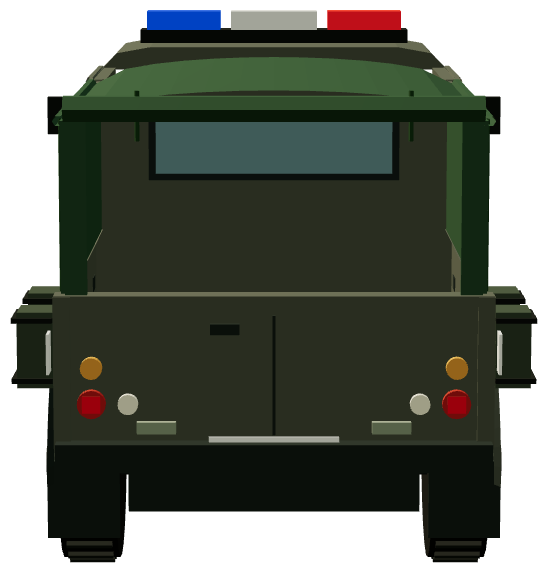 Żandarmeria Wojskowa Defender 110 Soft Top — rear render