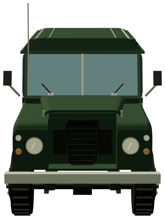 Queen Elizabeth II's Series IIA 109 SW — front render