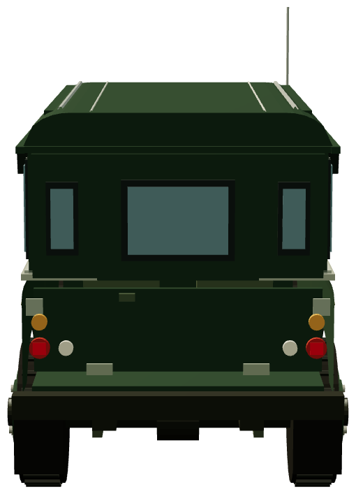 Queen Elizabeth II's Series IIA 109 SW — rear render
