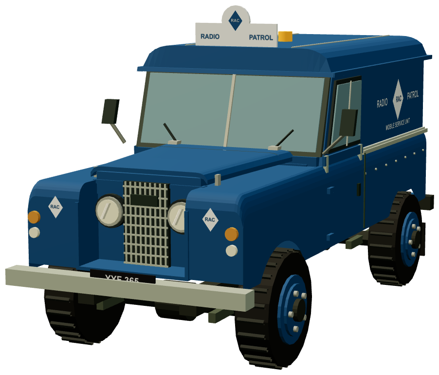 RAC Radio Patrol Series II 109 Hard Top — front three-quarter render