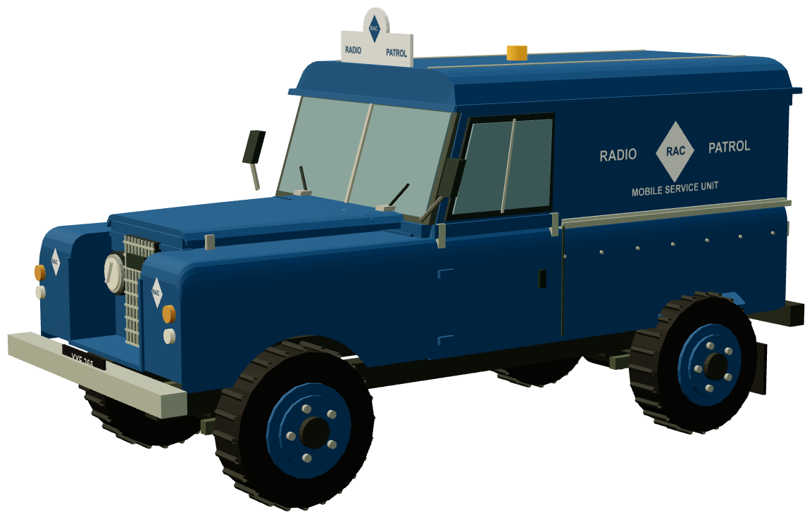 RAC Radio Patrol Series II 109 Hard Top — three-quarter render
