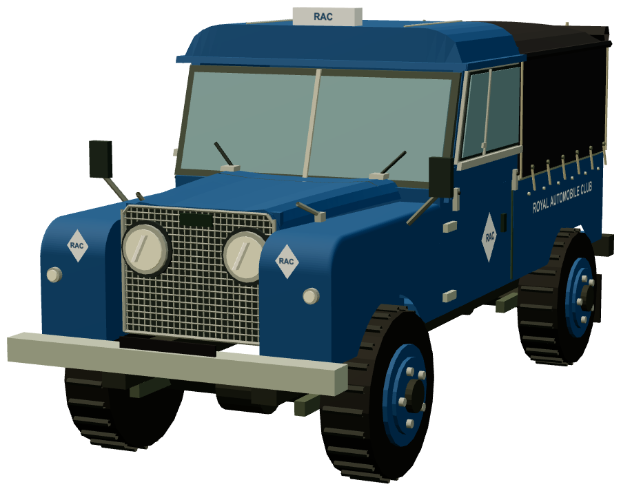 RAC Series I 109 Canvas Road Service — front three-quarter render