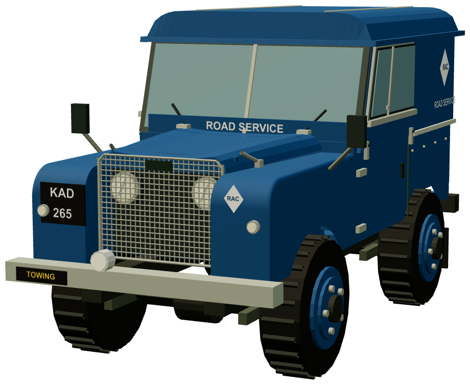 RAC Road Service Series I 80 Hard Top — front three-quarter render