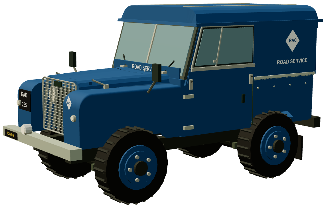 RAC Road Service Series I 80 Hard Top — three-quarter render