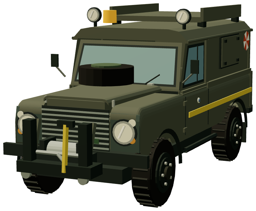 RAF Helicopter Support Vehicle — front three-quarter render