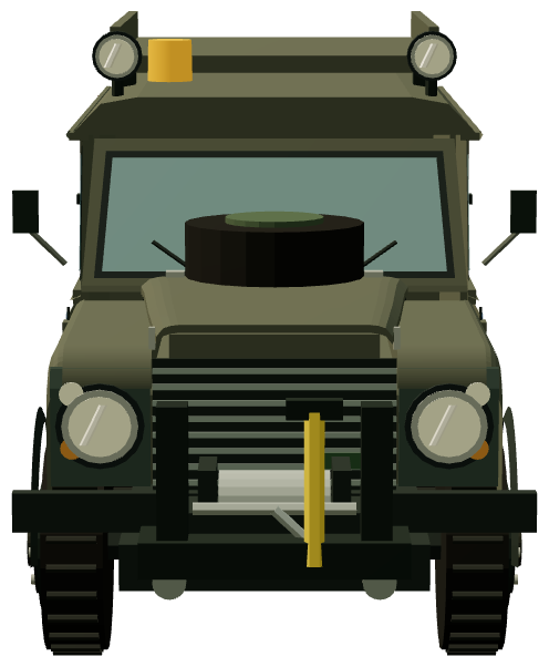 RAF Helicopter Support Vehicle — front render