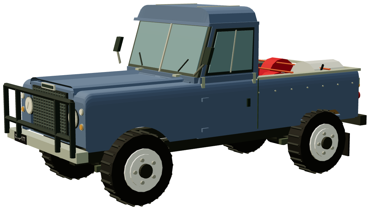 RAN Series III Stage 1 V8 Fire Ute — three-quarter render