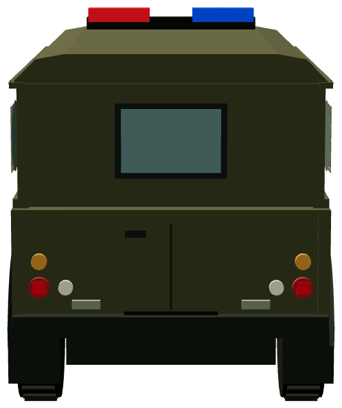 RBAF Military Police Defender 110 — rear render